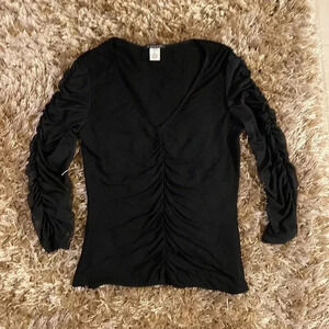 Casadei long mesh sleeves top size XL